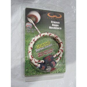 Boston Red Sox Pedroia Reflective Frozen Rope Baseball Necklace Blue by Gamewear